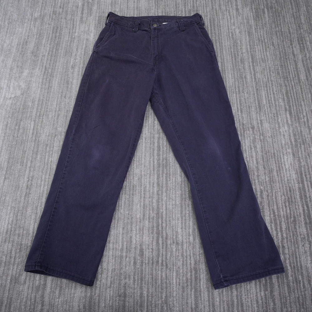 Bulwark FR Mens Navy Blue Flame Resistant Work Pants 32 Fit 31x29.5 Westex‎ ATPV